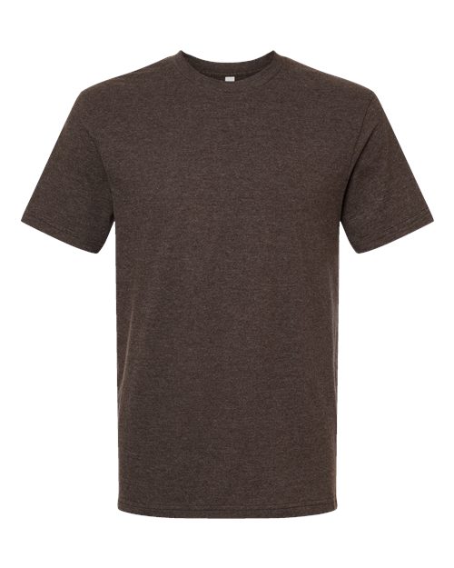 American Apparel 2001 Fine Jersey T-Shirt - Heather Brown