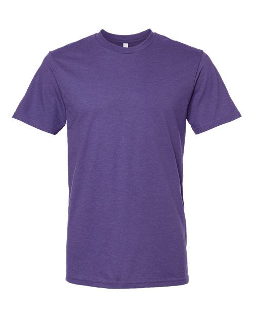 American Apparel 2001 Fine Jersey T-Shirt - Heather Purple