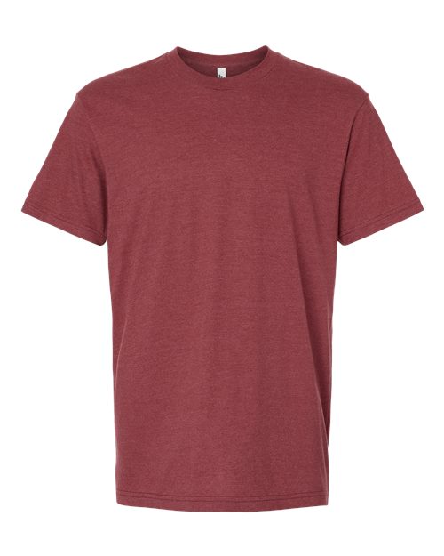 American Apparel 2001 Fine Jersey T-Shirt - Heather Burgundy