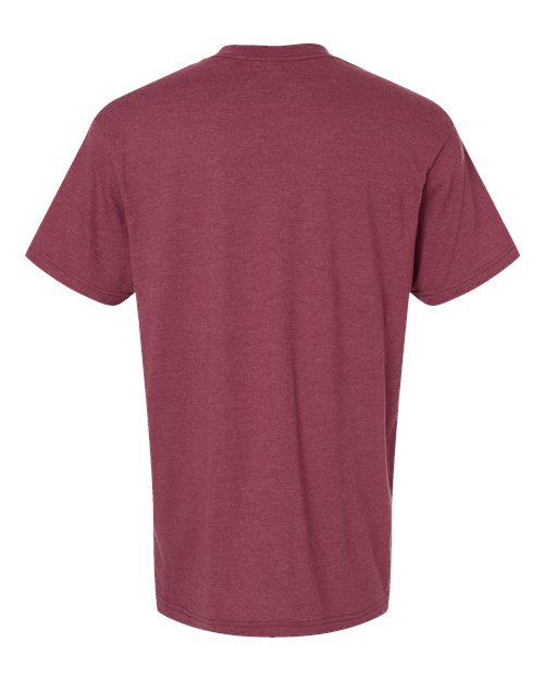 American Apparel 2001 Fine Jersey T-Shirt - Heather Cranberry