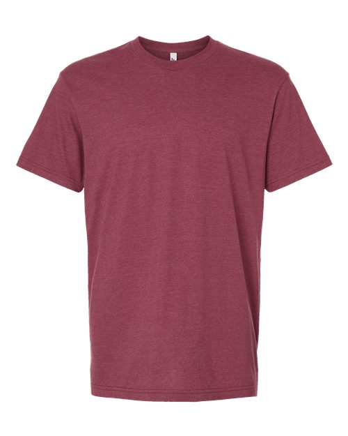 American Apparel 2001 Fine Jersey T-Shirt - Heather Cranberry