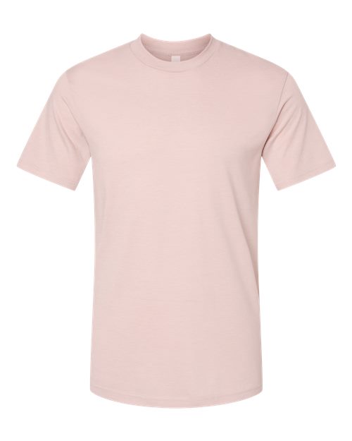American Apparel 2001 Fine Jersey T-Shirt - Heather Blush