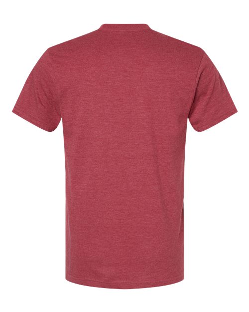 American Apparel 2001 Fine Jersey T-Shirt - Heather Cardinal