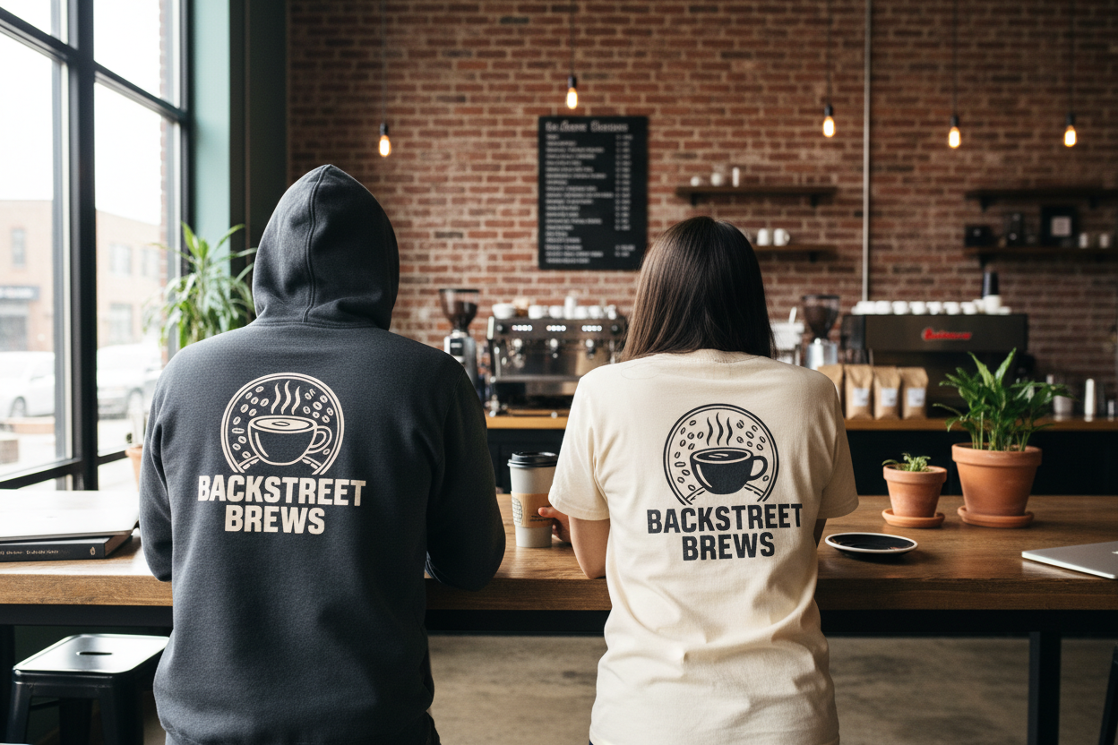 logo on merch not just text